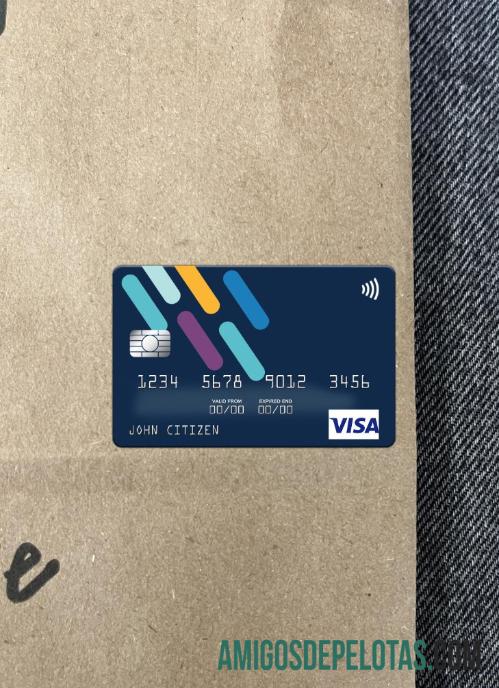 Angola Finibanco Angola S.A. Cartão Visa Photolook Front amostra